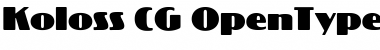 Koloss CG Regular Font