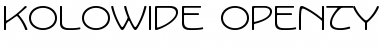 KoloWide Regular Font