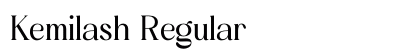 Kemilash Regular preview