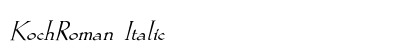 KochRoman Italic