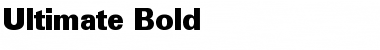 Ultimate-Bold Regular Font