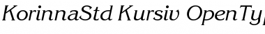 ITC Korinna Std Kursiv Font