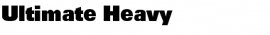 Ultimate-Heavy Regular Font