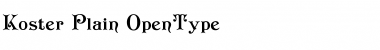 Download Koster Plain Font Download Koster Plain Font