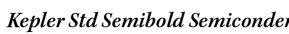 Kepler Std Semibold Semicondensed Italic Preview