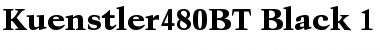 Kuenstler 480 Black Font