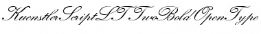 Kuenstler Script LT Bold Font