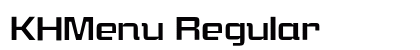 KHMenu Regular preview