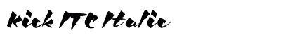 Kick ITC Italic preview