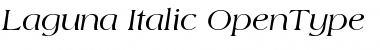 Laguna-Italic Regular Font