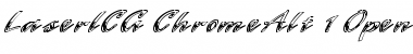 LaserICG ChromeAlt Font