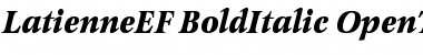 Download LatienneEF-BoldItalic Font Download LatienneEF-BoldItalic Font