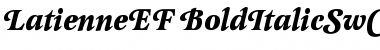 LatienneEF BoldItalicSwC Font