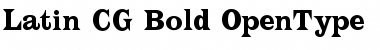Latin CG Bold Regular Font