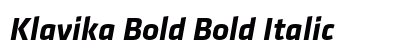 Klavika Bold Bold Italic preview