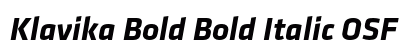 Klavika Bold Bold Italic OSF preview