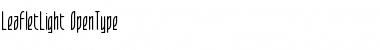LeafletLight Font