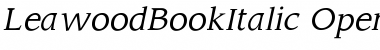 Leawood BookItalic Font