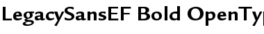 LegacySansEF Bold Font LegacySansEF Bold Font
