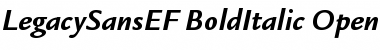 LegacySansEF BoldItalic Font LegacySansEF BoldItalic Font