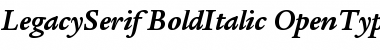 ITC Legacy Serif Bold Italic Font