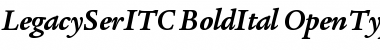 Legacy Serif ITC Bold Italic Font