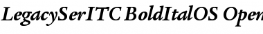 Legacy Serif ITC Bold Italic OS Font