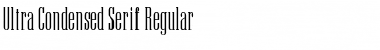 Ultra Condensed Serif Regular Font