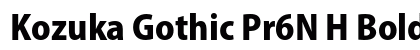 Kozuka Gothic Pr6N H Bold preview