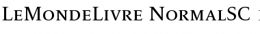 LeMondeLivre Normal Small Caps Font LeMondeLivre Normal Small Caps Font