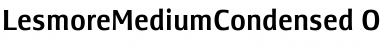 LesmoreMediumCondensed Regular Font