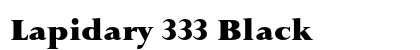 Lapidary 333 Black Preview