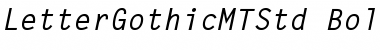 Letter Gothic MT Std Font