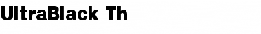 UltraBlack Th Regular Font