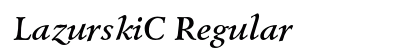 LazurskiC Regular preview