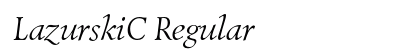 LazurskiC Regular preview