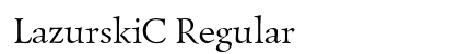 LazurskiC Regular preview