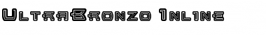 UltraBronzo Inline Font
