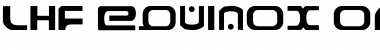 LHF Equinox Regular Font