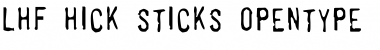 LHF Hick Sticks Regular Font