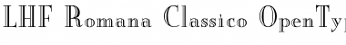 Download LHF Romana Classico Font