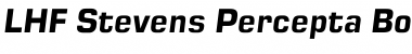 LHF Stevens Percepta Bold Italic Font