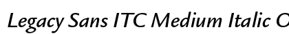 Legacy Sans ITC Medium Italic OS Preview
