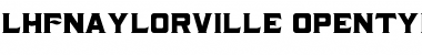 Download LHFNaylorville Font