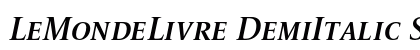 LeMondeLivre DemiItalic Small Caps Preview