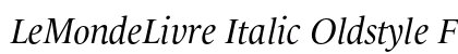 LeMondeLivre Italic Oldstyle Figures preview