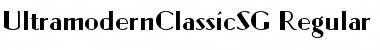 UltramodernClassicSG Font