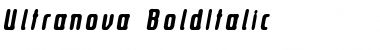 Ultranova Bold Italic Font