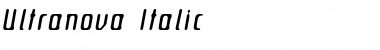 Ultranova Italic Font