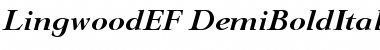 LingwoodEF DemiBoldItalic Font
